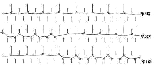 Composite effect type aloe fiber knitted fabric and weaving method thereof