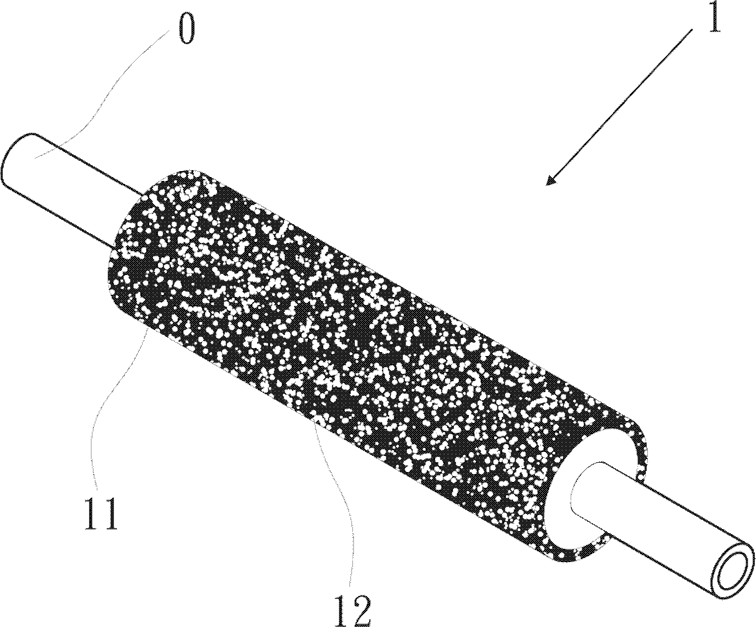 Improved rubber roll device and manufacturing method thereof