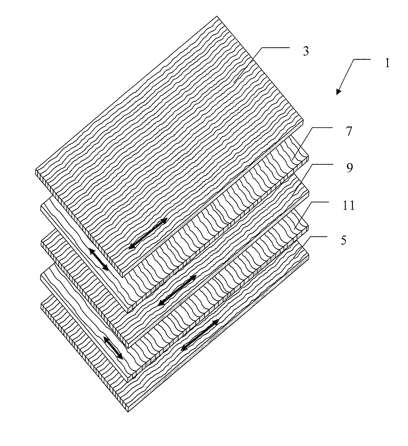 Multi-ply platforms and panels using such a platform