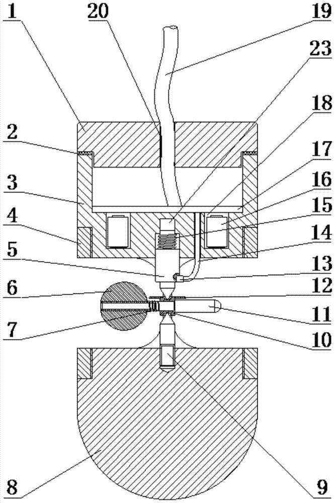 A groundwater flow velocity flow direction single hole measuring device