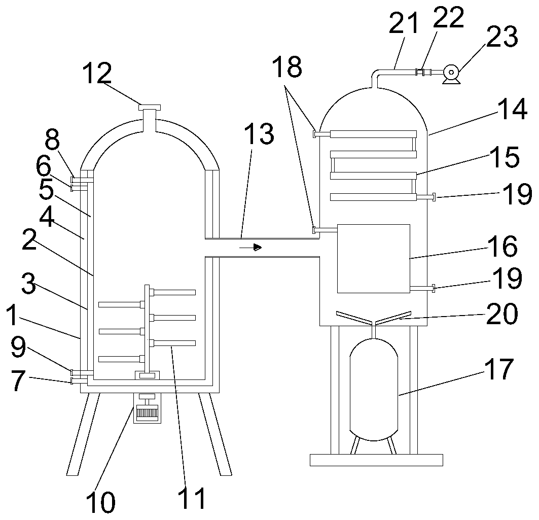 Purification device for volatile chemical organic compounds