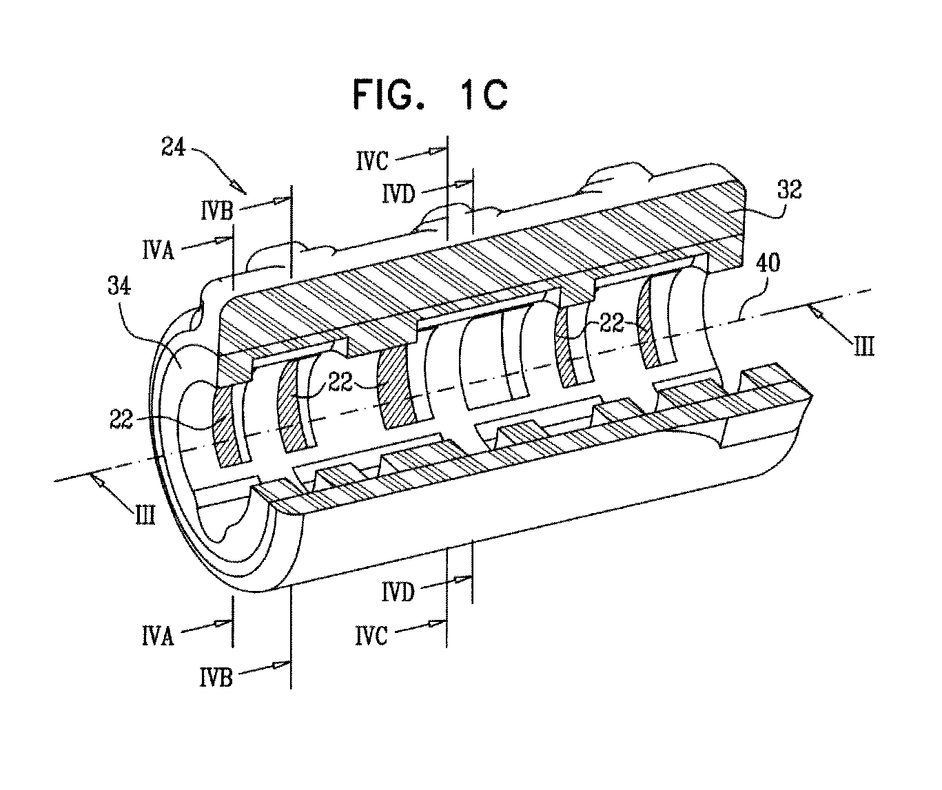 Electrode cuff with recesses