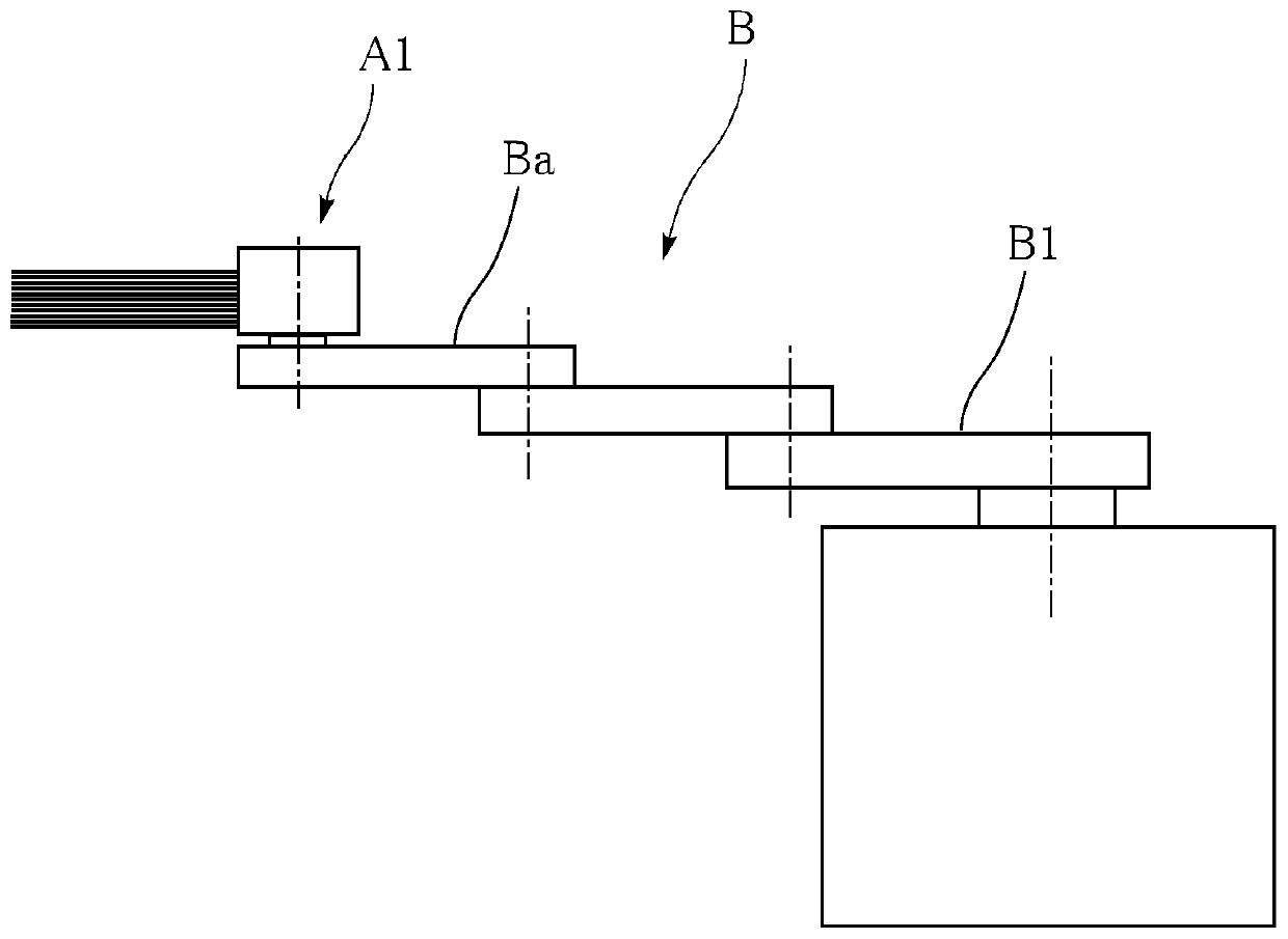 Multi-level hand apparatus and conveying robot provided with the same