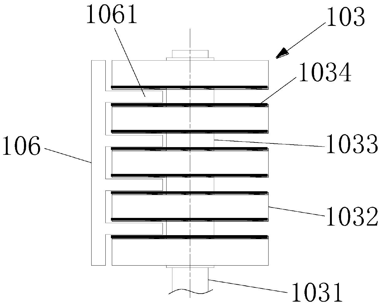 Plastic garbage crushing device