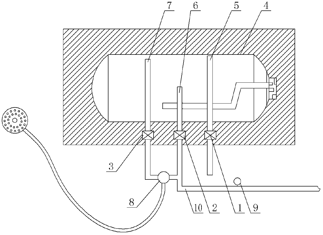 Water storage type water heater with function of reducing inner container pressure