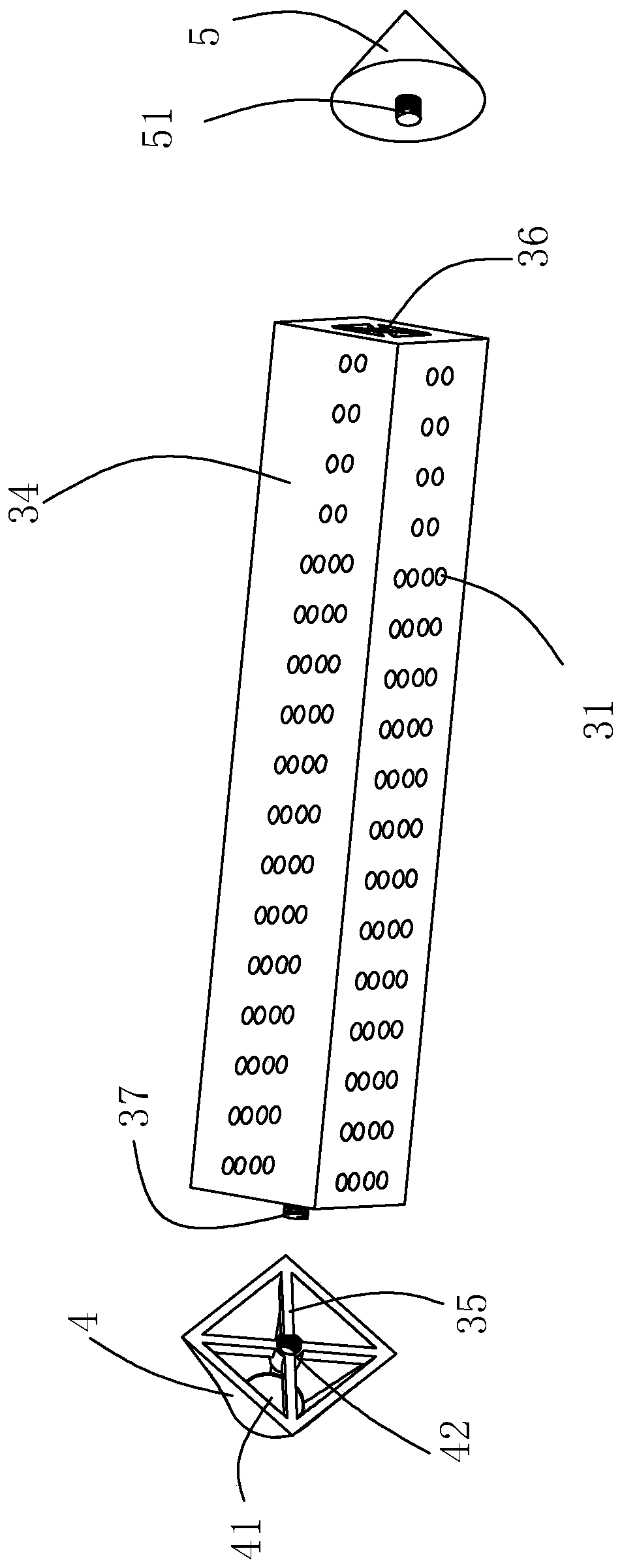 Municipal road subgrade drainage structure and construction method thereof