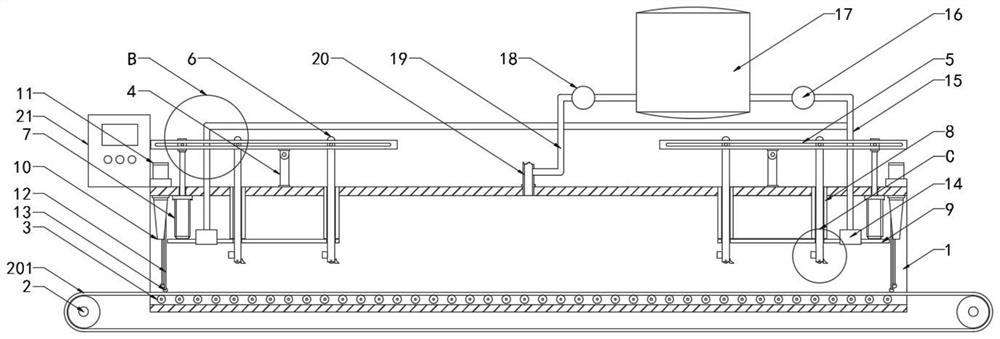 A quick-freezing machine for pre-packaging of aquatic products