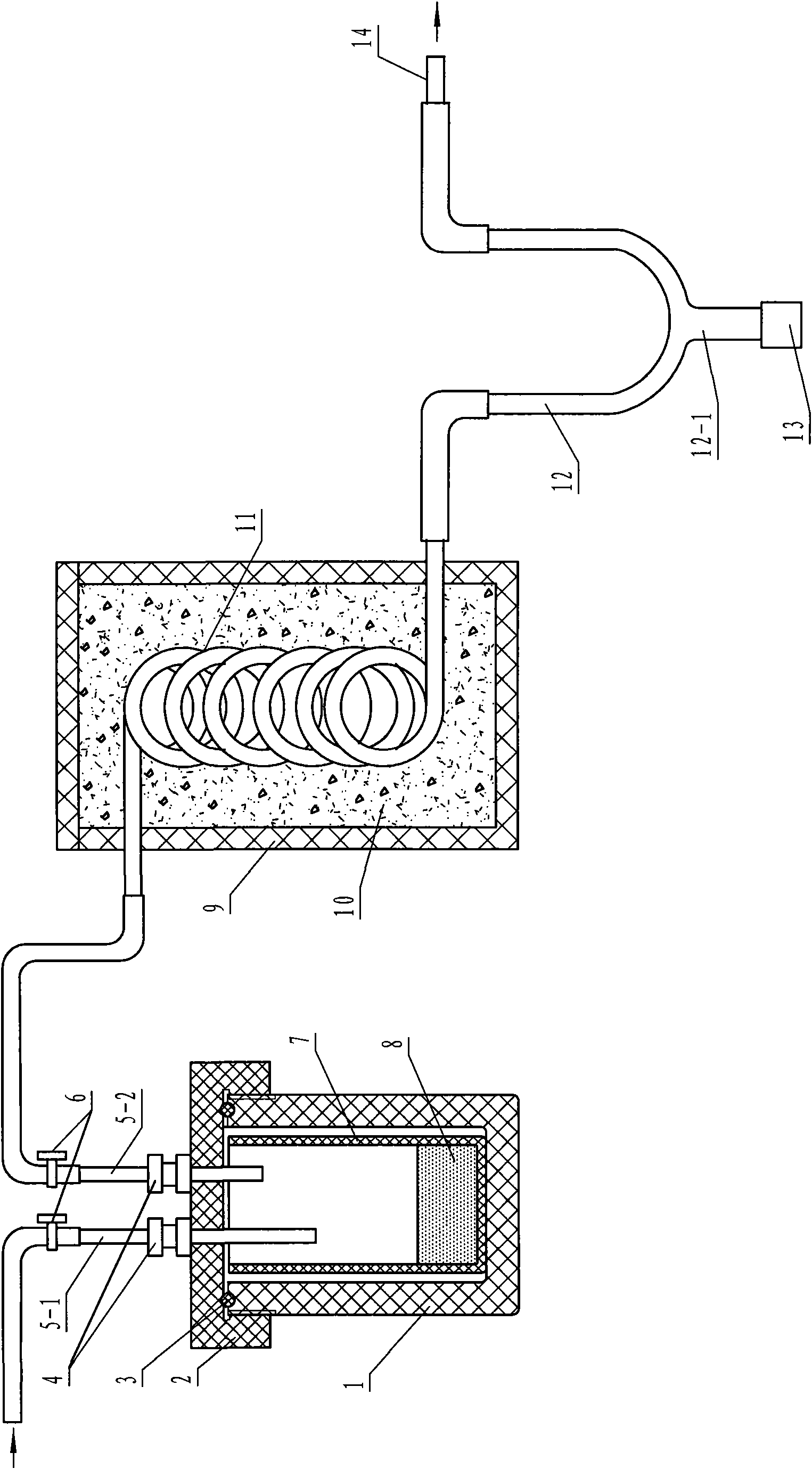 Contamination polyphase metabolism germiculture and product collection interface device used for analyzer