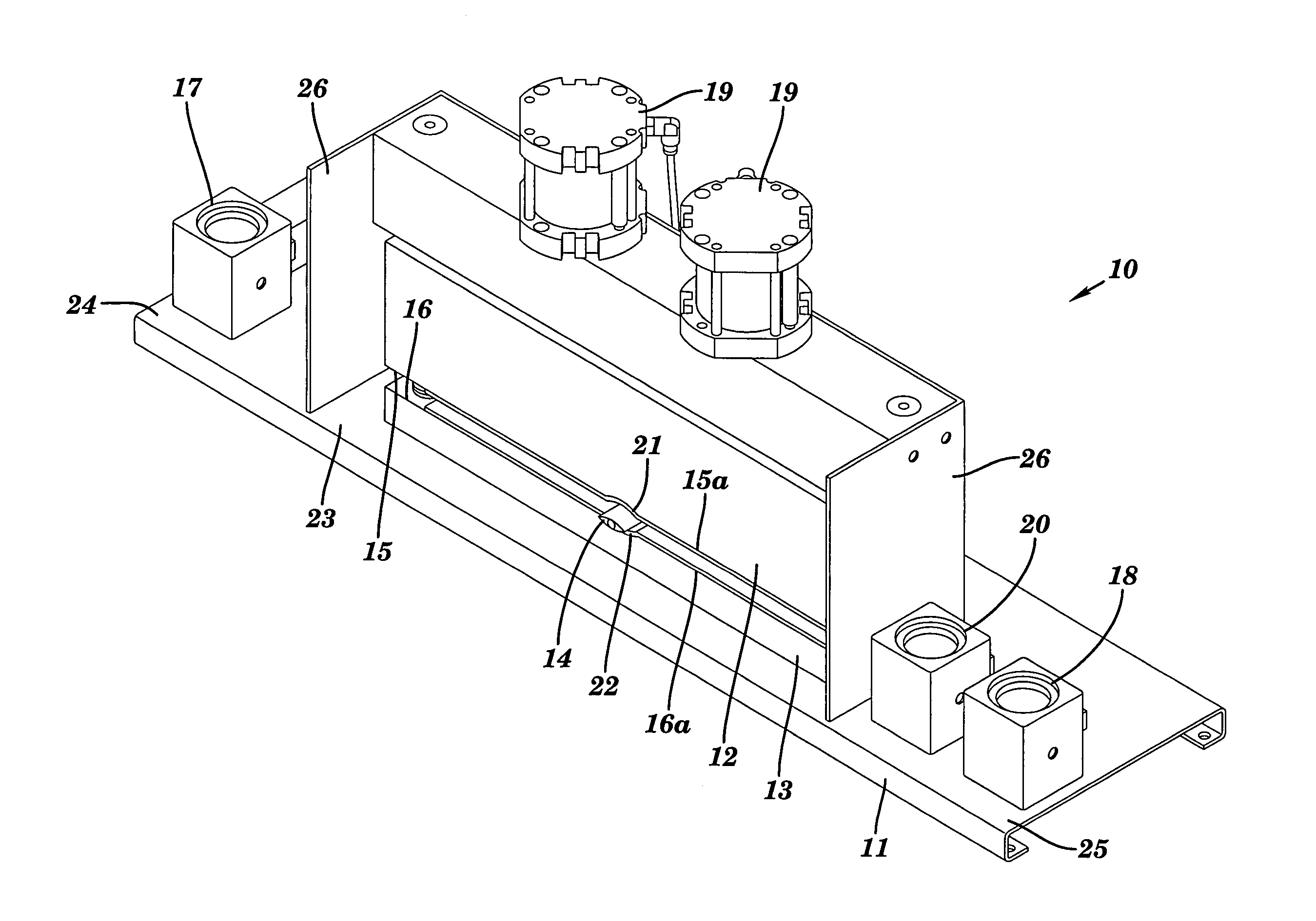 Open package test fixture