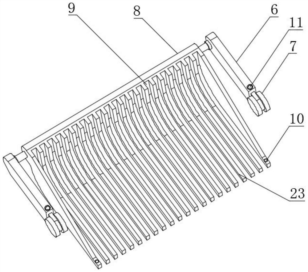 Steel wire rope traction type bar screen machine