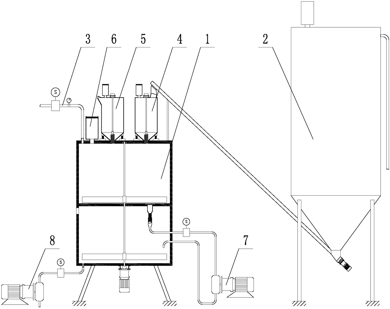 Mixer applicable to 3D (three-dimensional) formation of large complex geological models