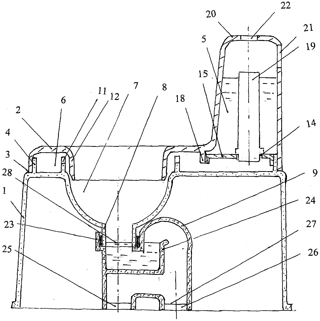 A plastic toilet body and its manufacturing method