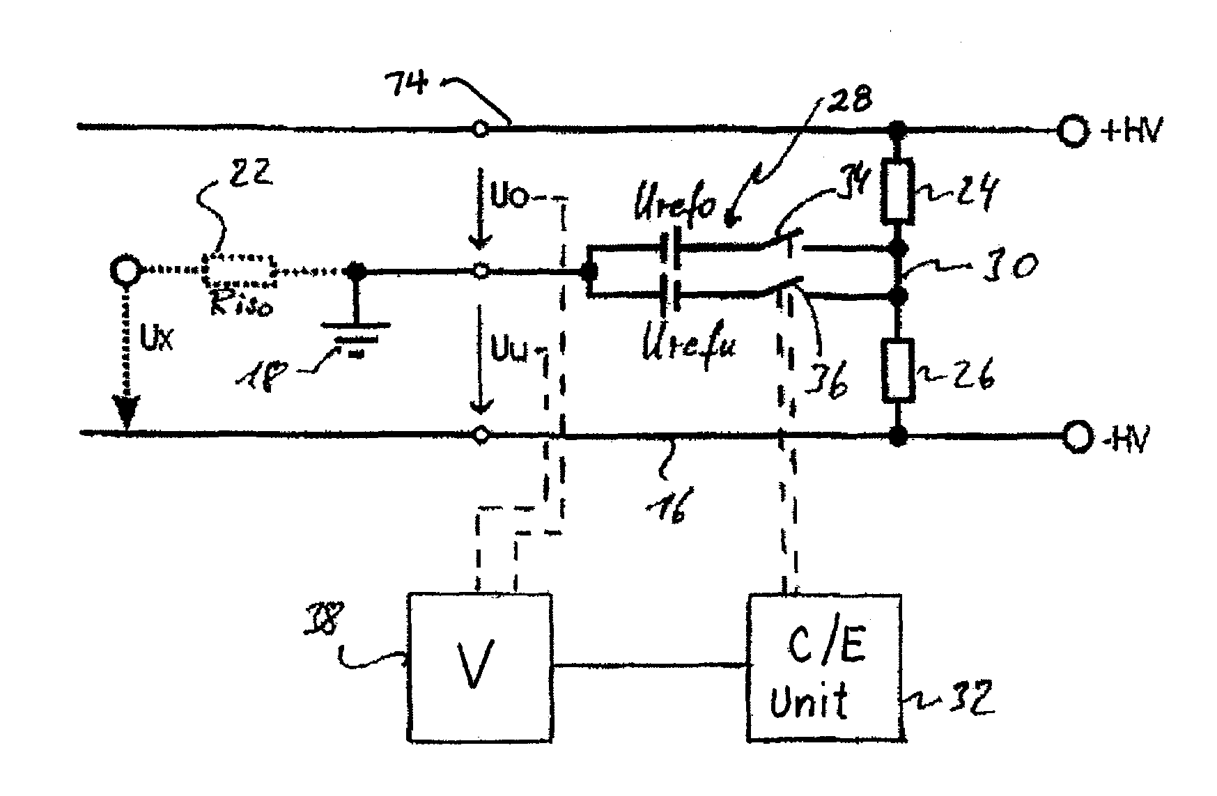 Apparatus and method for measuring the insulation resistance of a fuel cell system