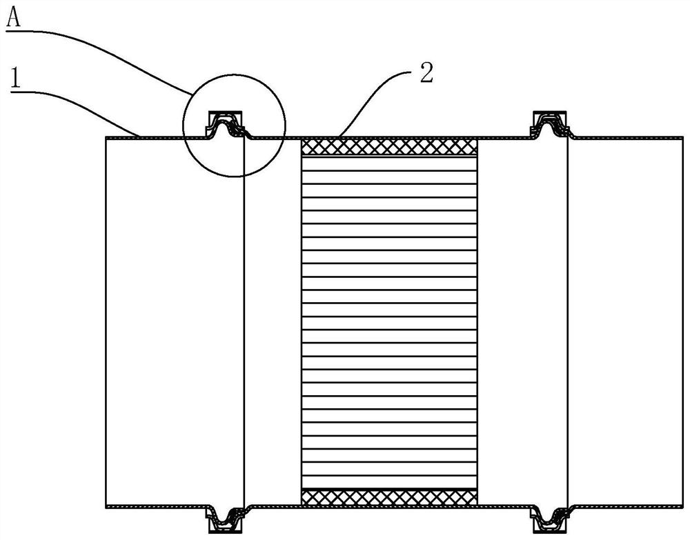 DPF cylinder assembly sealing structure