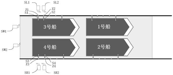 Ship lockage mooring rope image recognition device and recognition method