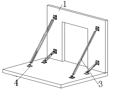 Mounting adjusting method for prefabricated wall plate