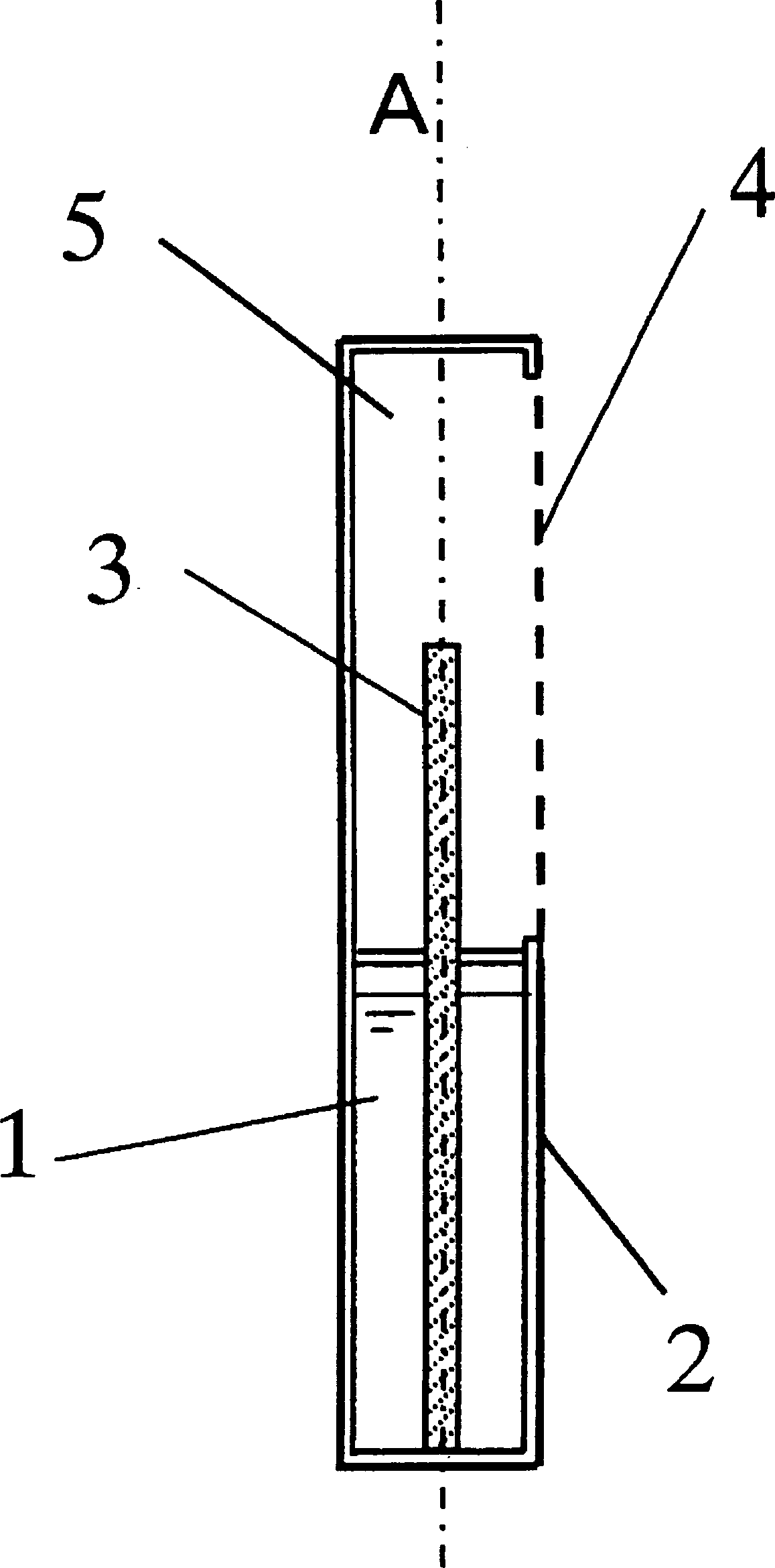 Slow releasing device for volatile medicine and air conditioner using same