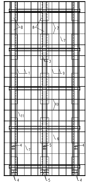 Assembled supporting-free prefabricated light composite floor slab with ribs