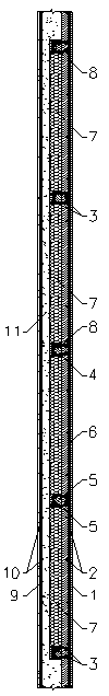 Assembled supporting-free prefabricated light composite floor slab with ribs