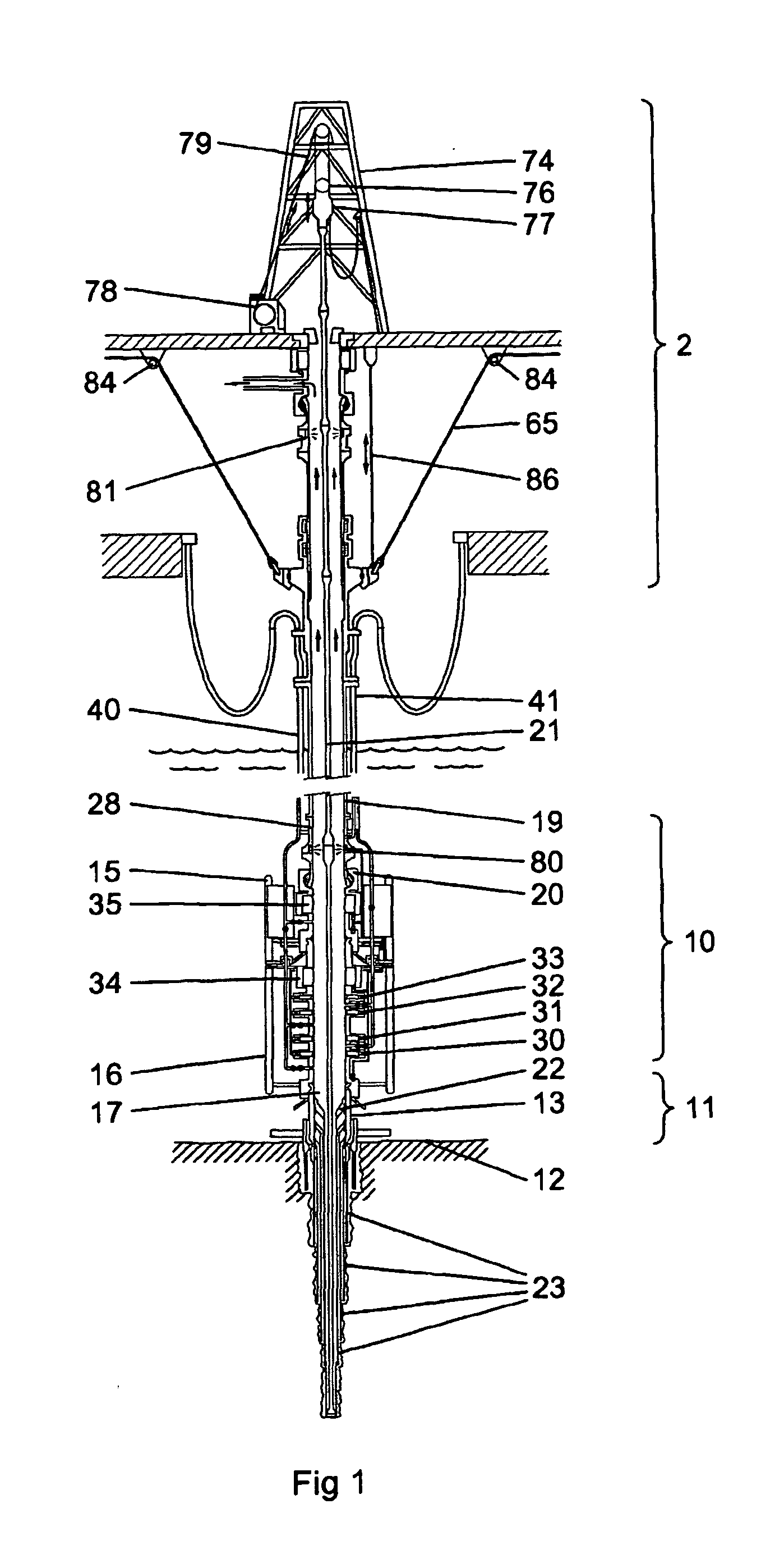 Borehole equipment position detection system