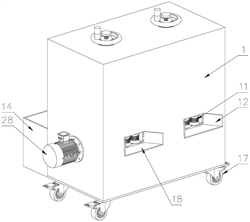 A waste cable peeling and recycling device