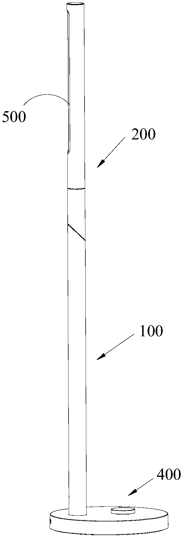 Rotary table lamp structure