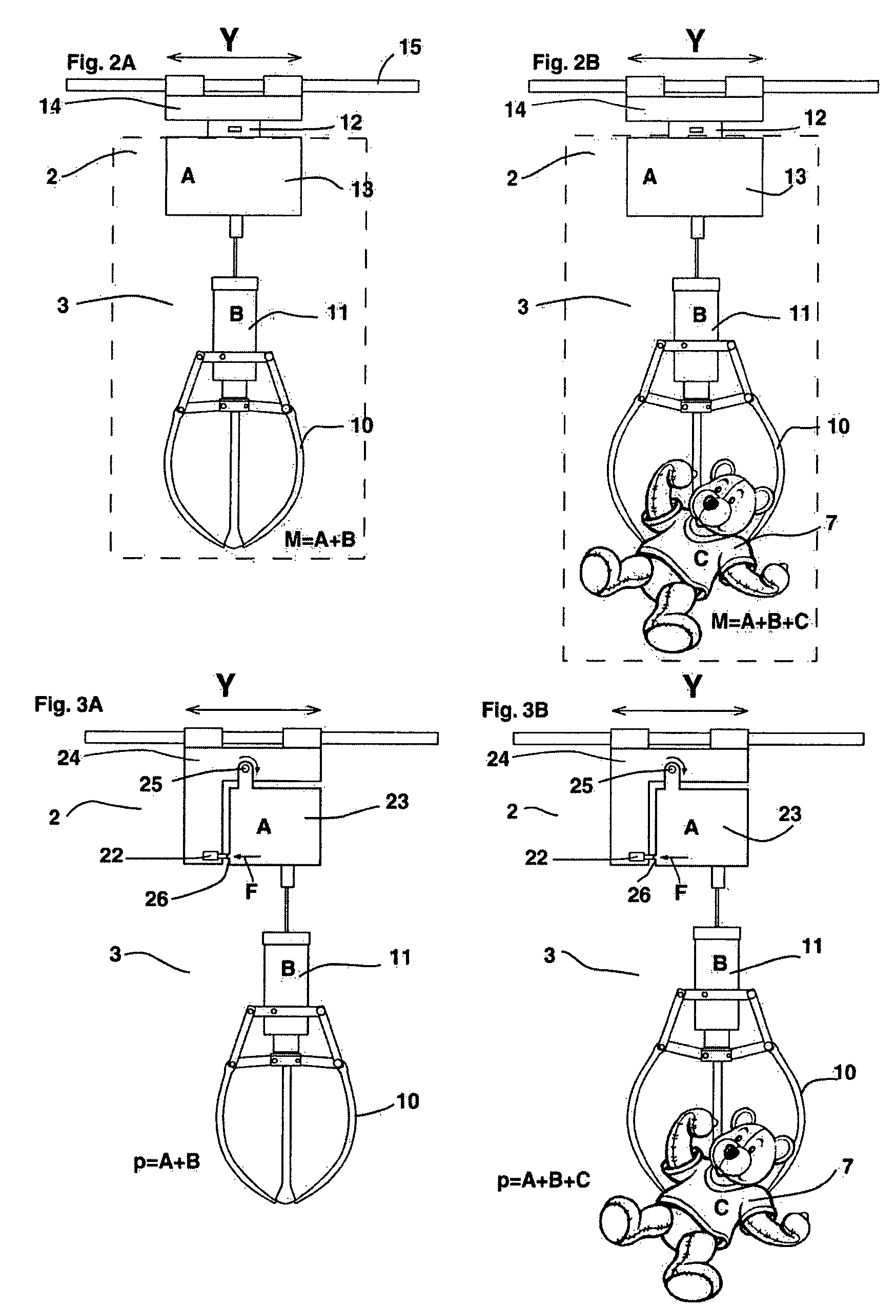 Grabbing device and method for controlling the gripping force