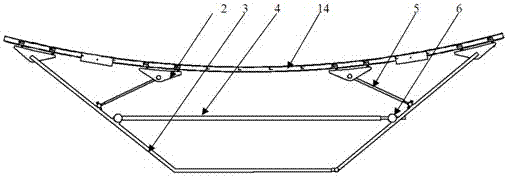 Containment steel lining piece high-altitude welding tooling