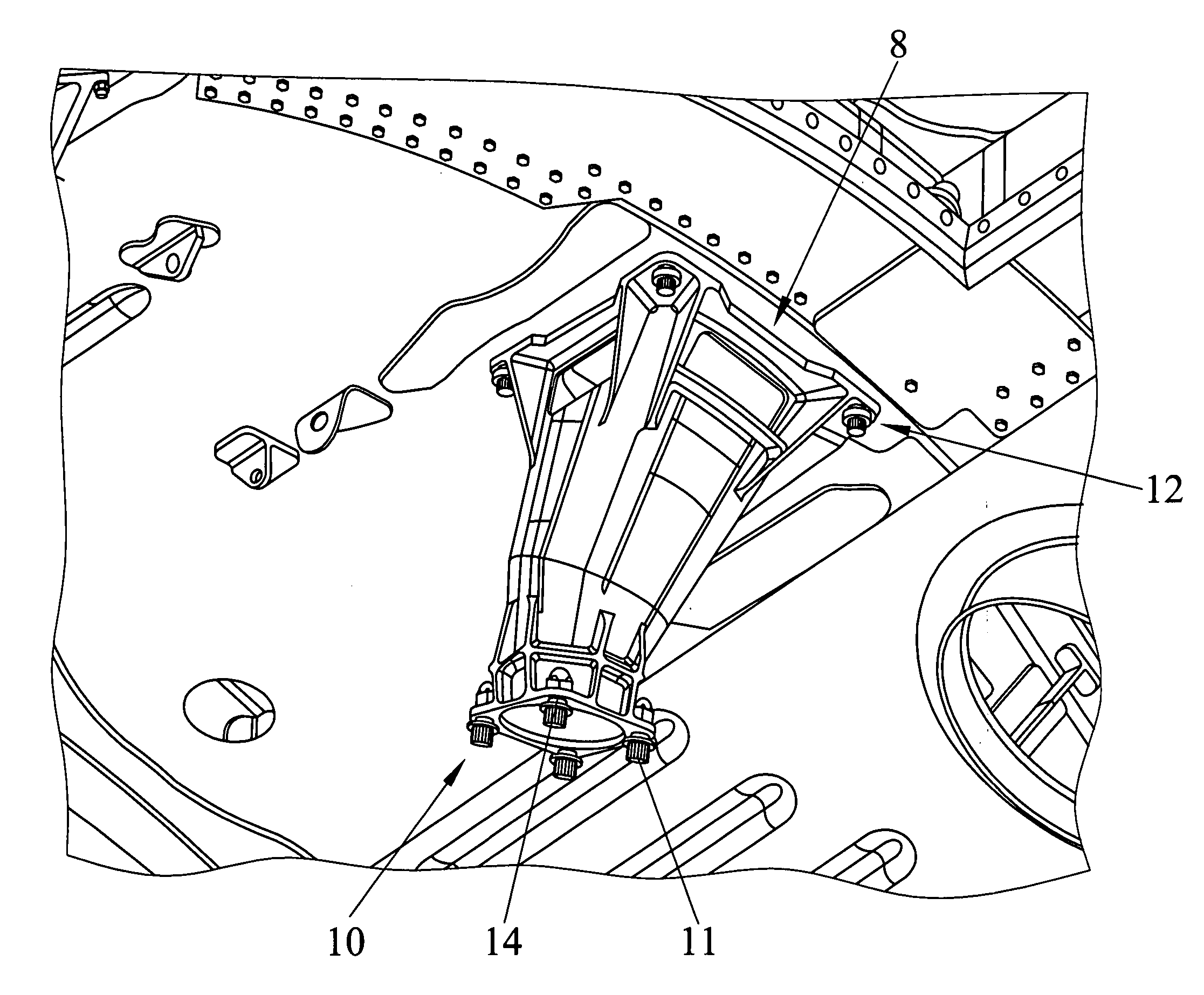 Support system for auxiliary power unit