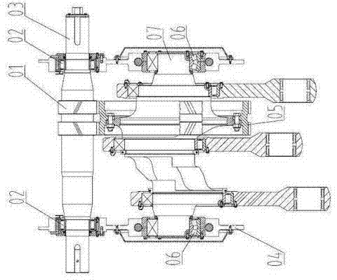 Well drilling five-cylinder pump and method for installing helical gears thereof