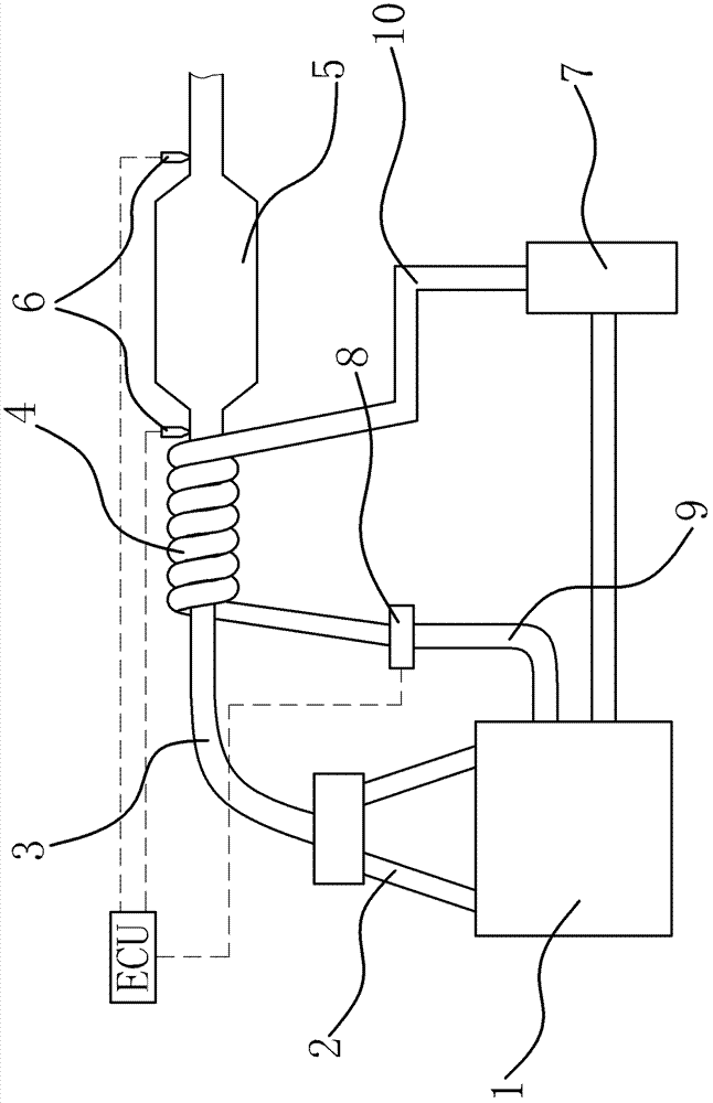 Three-way catalytic reactor protecting system for automobile