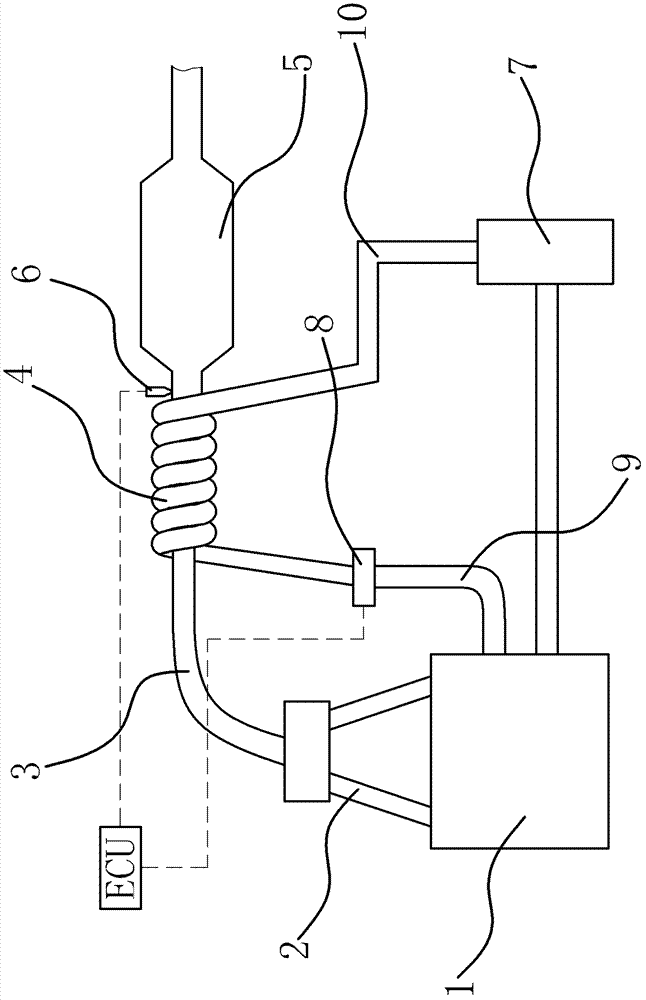 Three-way catalytic reactor protecting system for automobile