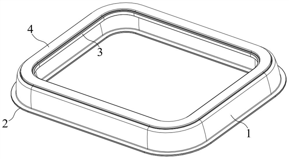 Sealing structure, sealing assembly for air conditioner and metro vehicle air conditioning unit