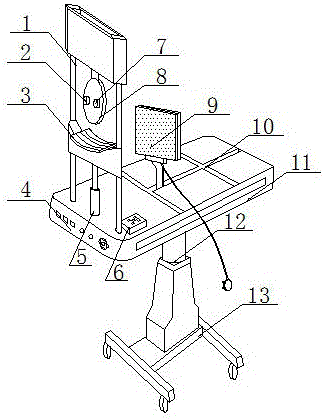 Rehabilitation nursing device used after myopic laser surgery