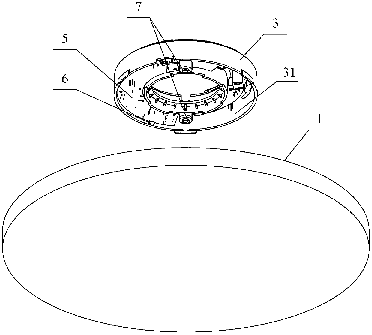 LED (light-emitting diode) ceiling lamp