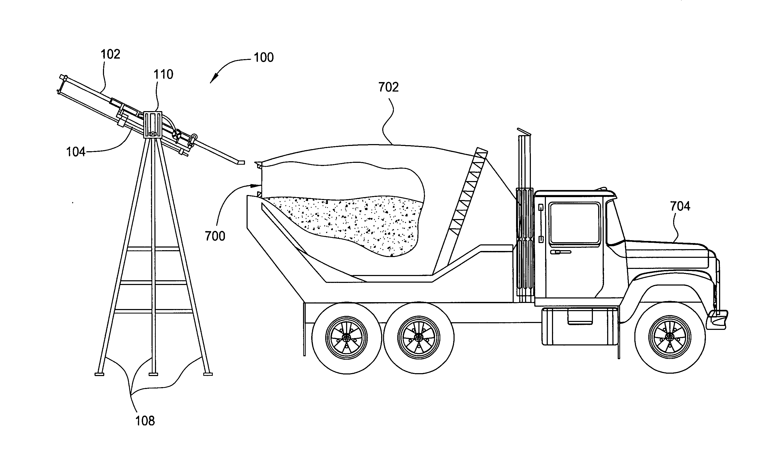 Concrete cooling injection unit and method of injecting a coolant into a concrete mixture