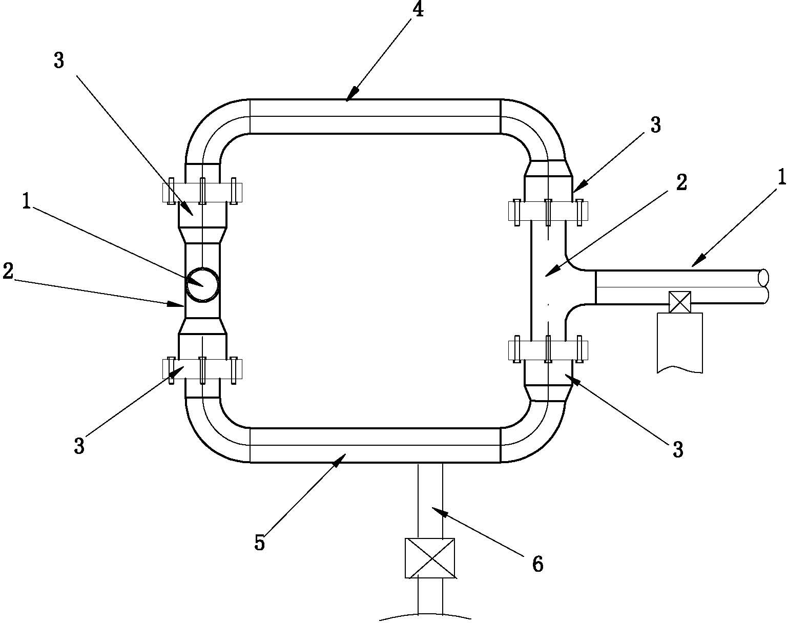 Petroleum and petrochemical torch horizontal pipeline deformation compensation method and system based on rotary compensator