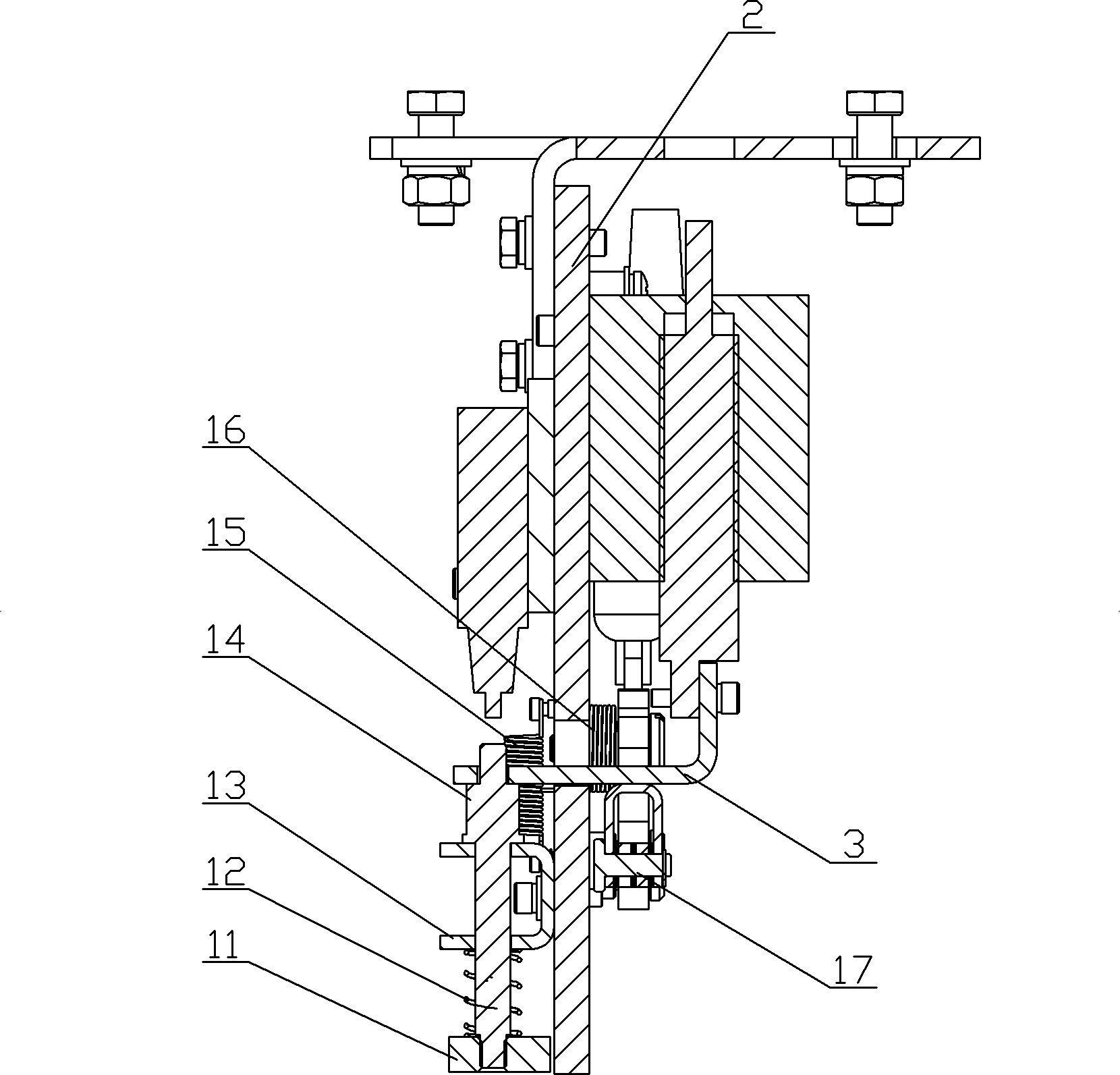 Shielding door locking device