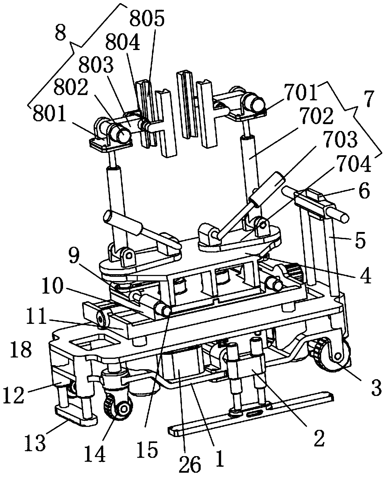 Multifunctional clamping and fixing device for building construction