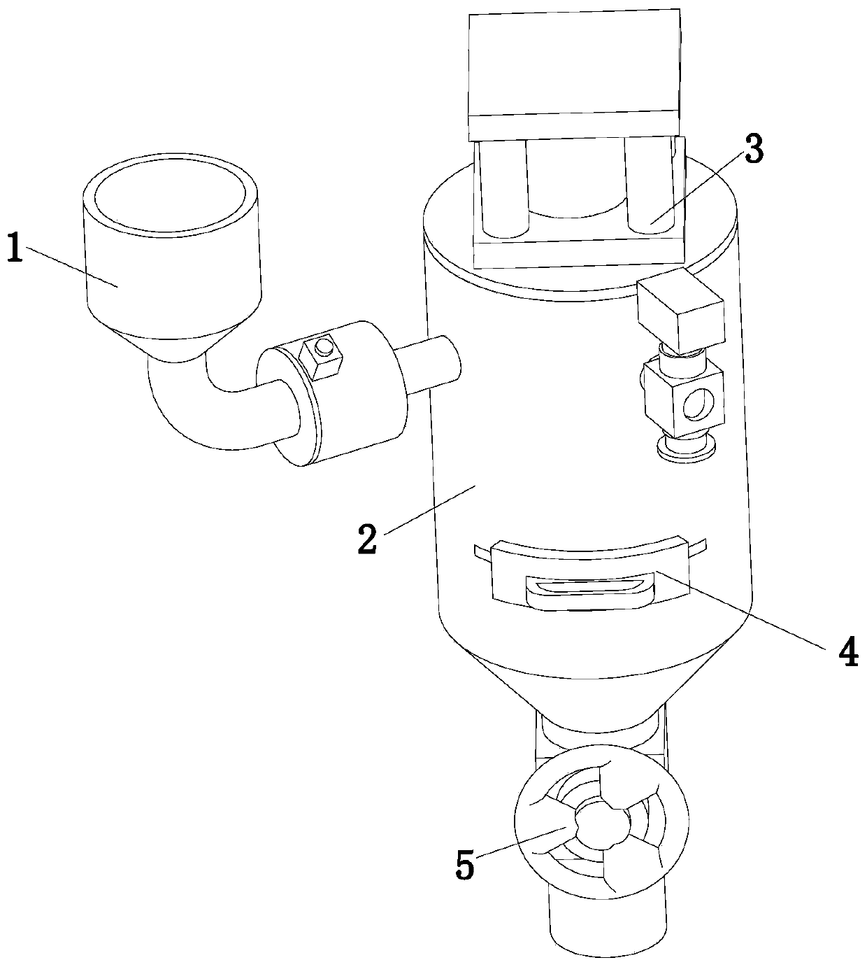 Filtering device for lubricating oil production and processing