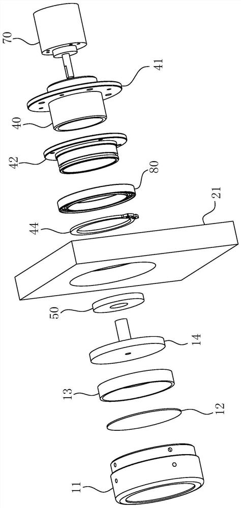 A knob-type led color-changing module and an interactive wall using the module