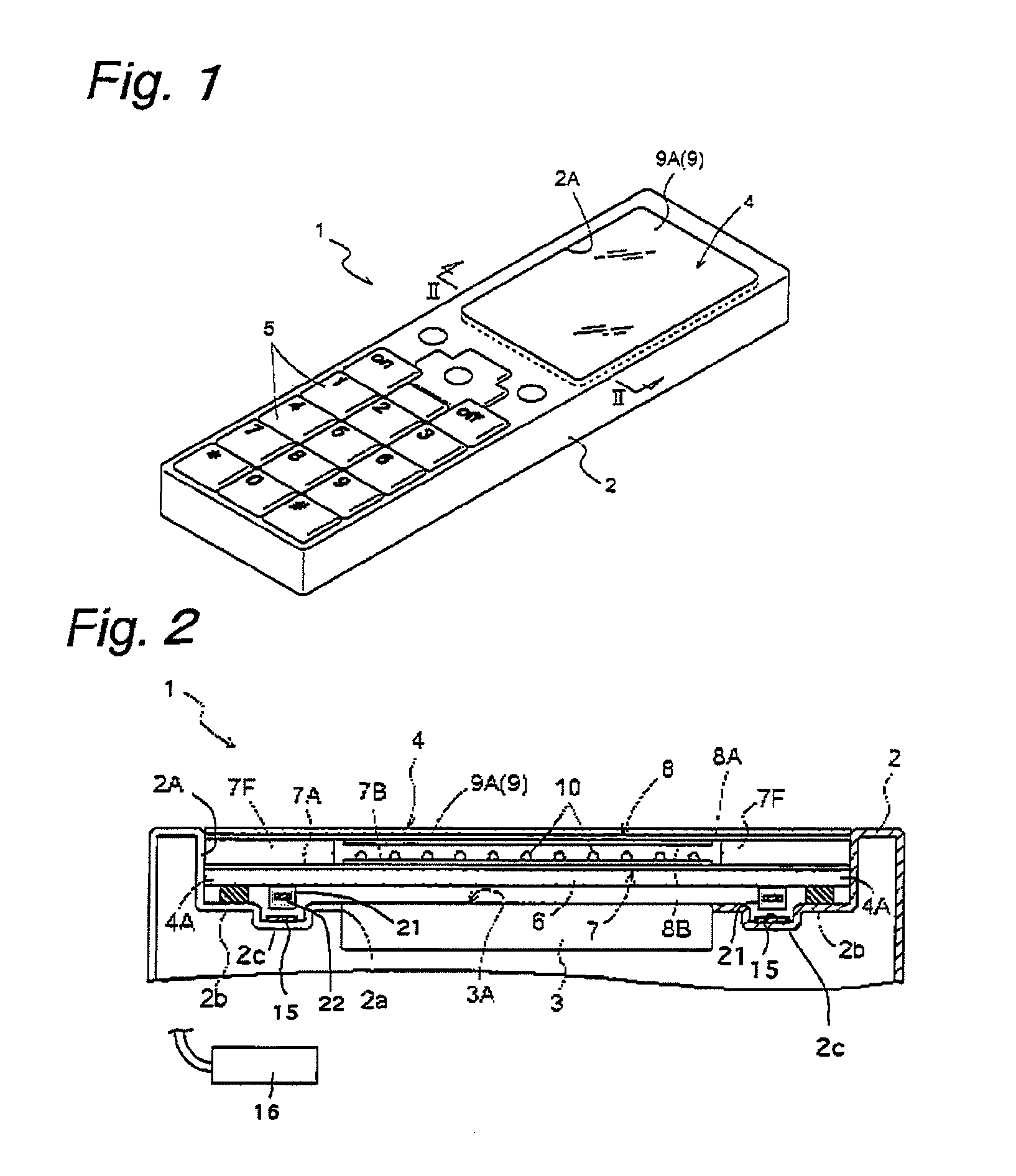 Mount structure of touch panel with vibration function