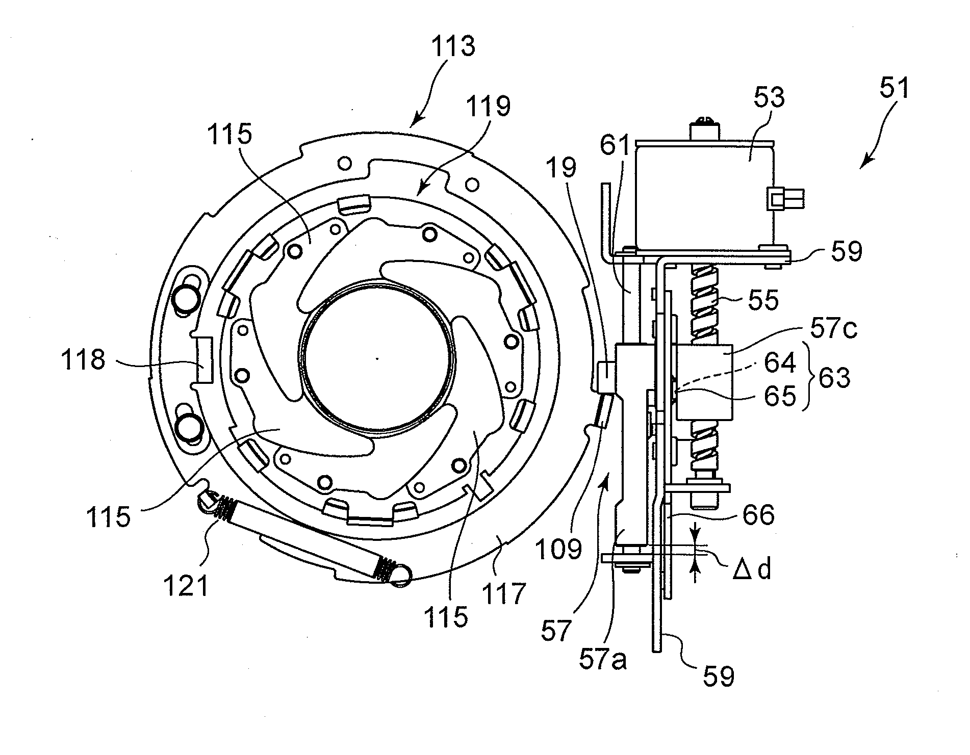 Diaphragm control apparatus of interchangeable lens camera