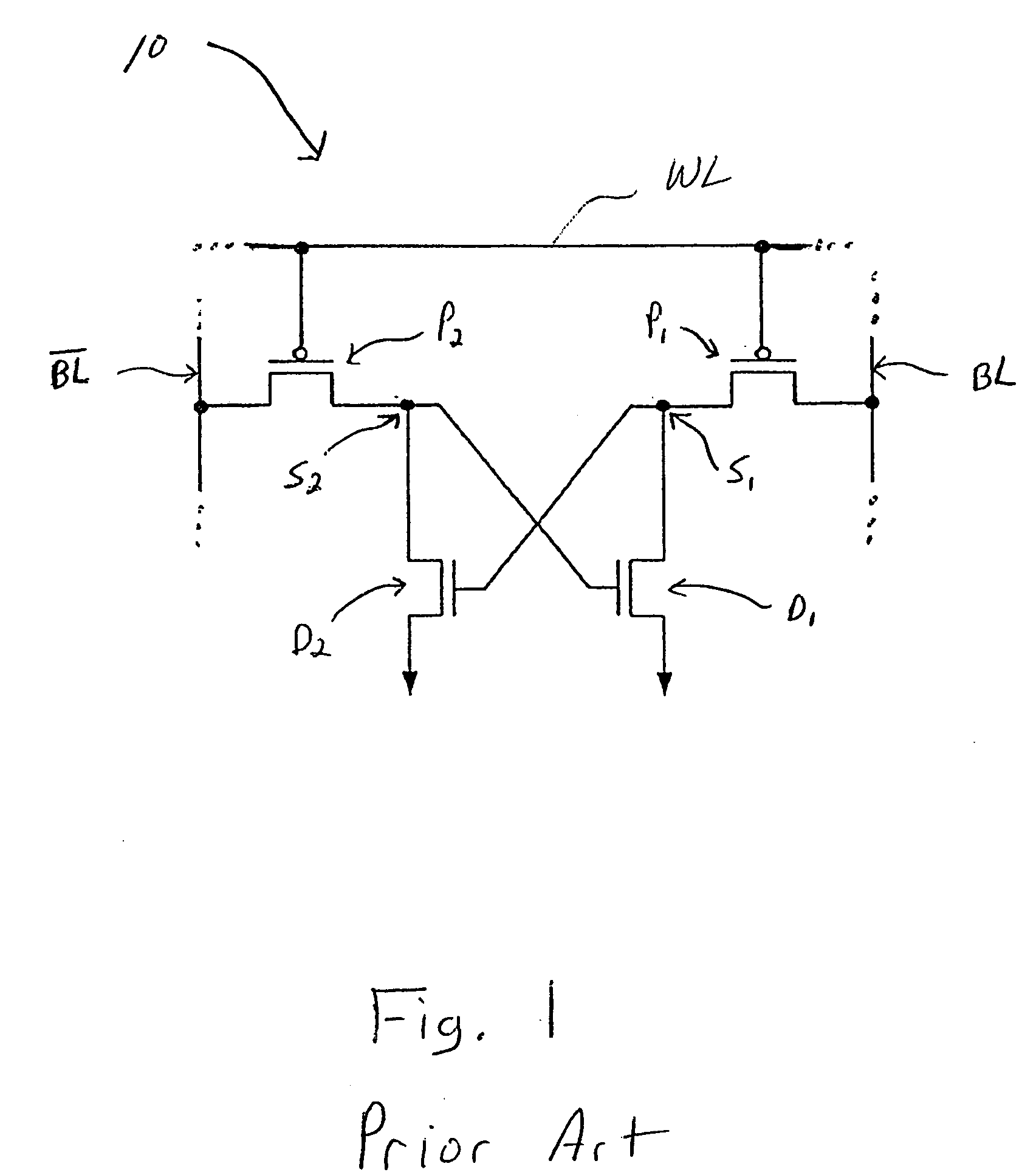 Loadless NMOS four transistor dynamic dual Vt SRAM cell