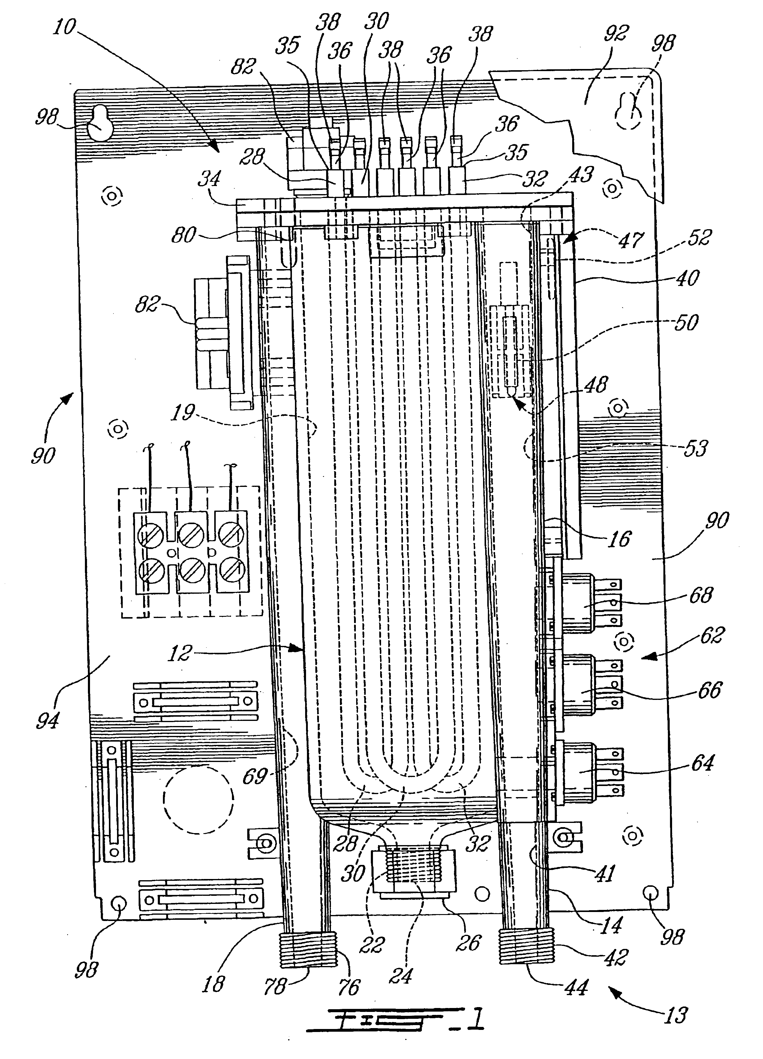 Instantaneous compact fluid heater