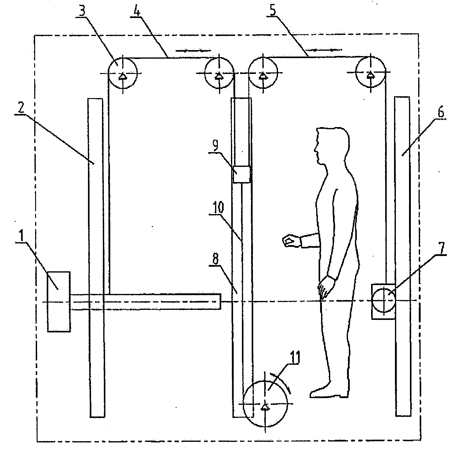 Radiation device for human body inspection