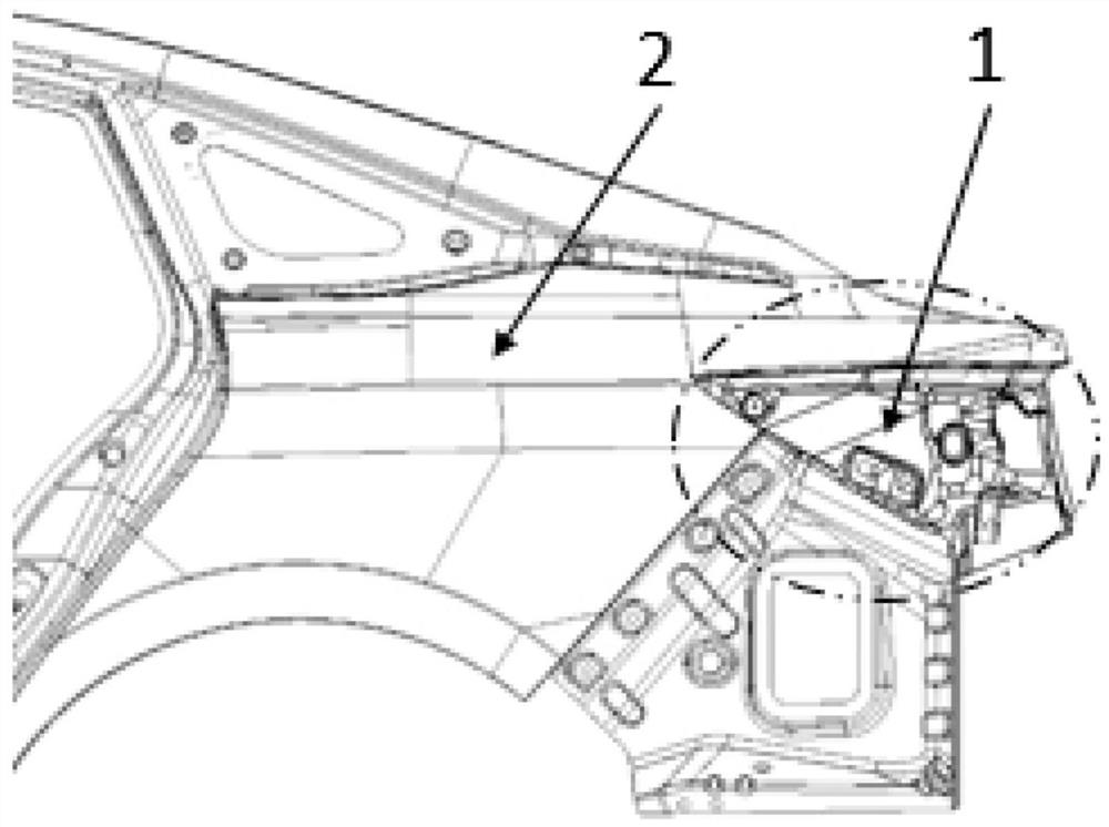 A molding process of automobile tail lamp seat plate