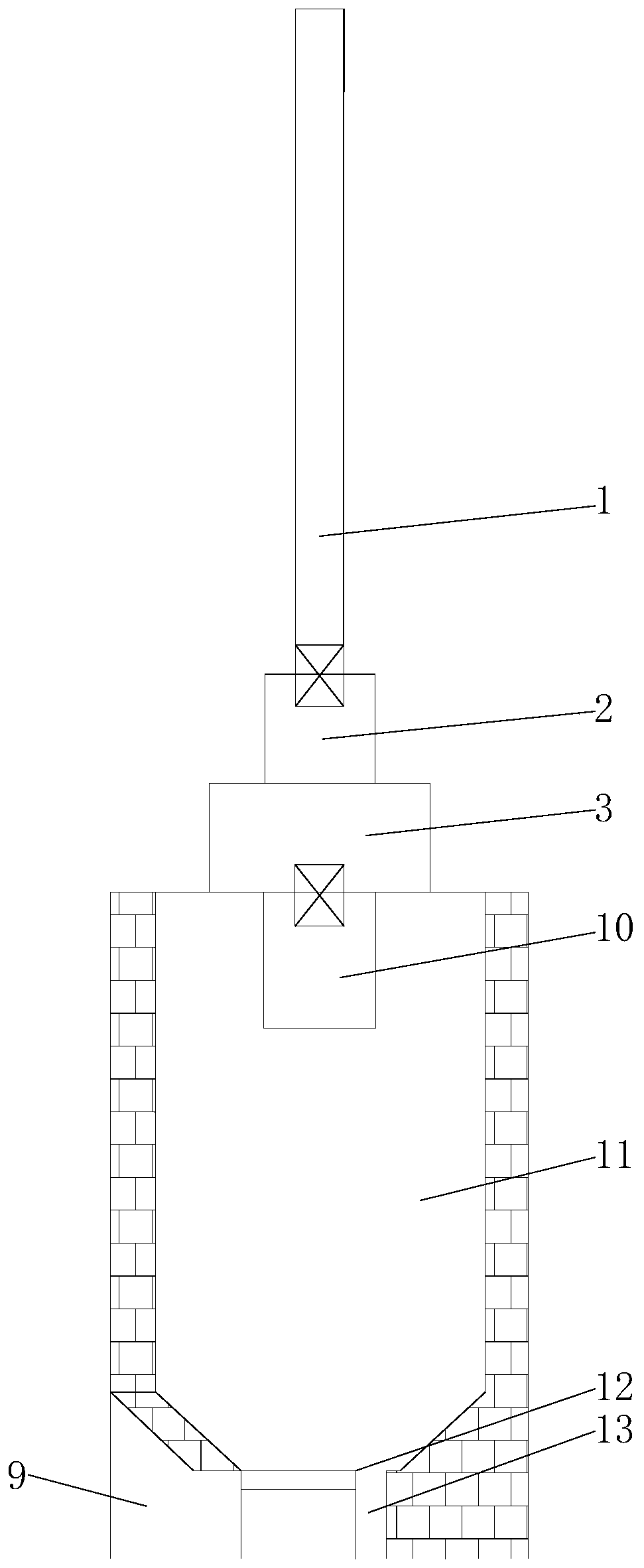 Rural-garbage pyrolyzing furnace