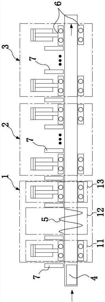 Automatic transferring, loading and unloading device for high-temperature molds, high-efficiency machining system for 3D cover glass and machining method of system