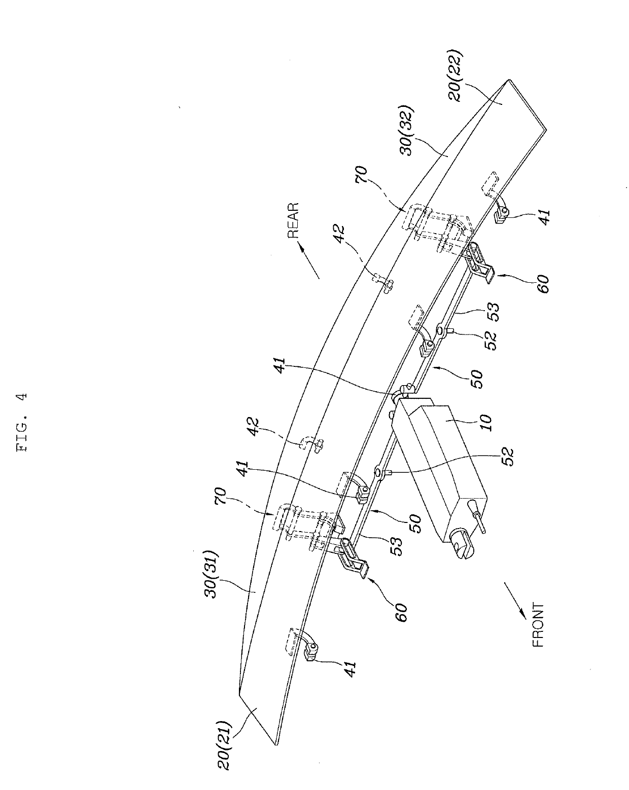 Rear spoiler apparatus for vehicle